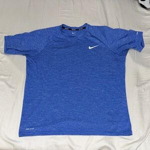 Nike Men's Heathered Blue Short Sleeve Tee